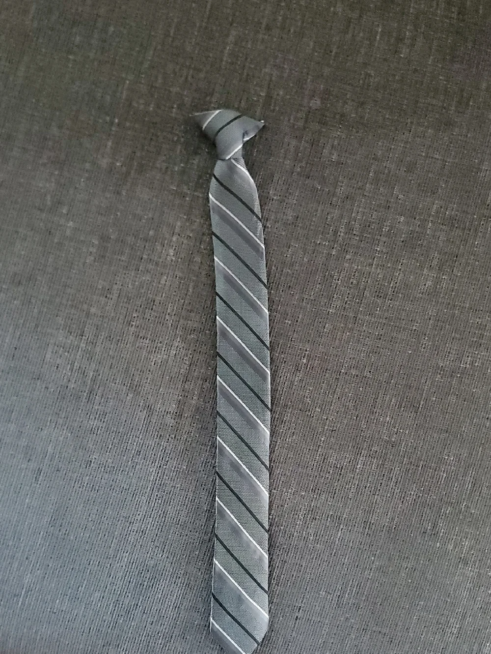 Kohl's Boys Gray Striped Tie